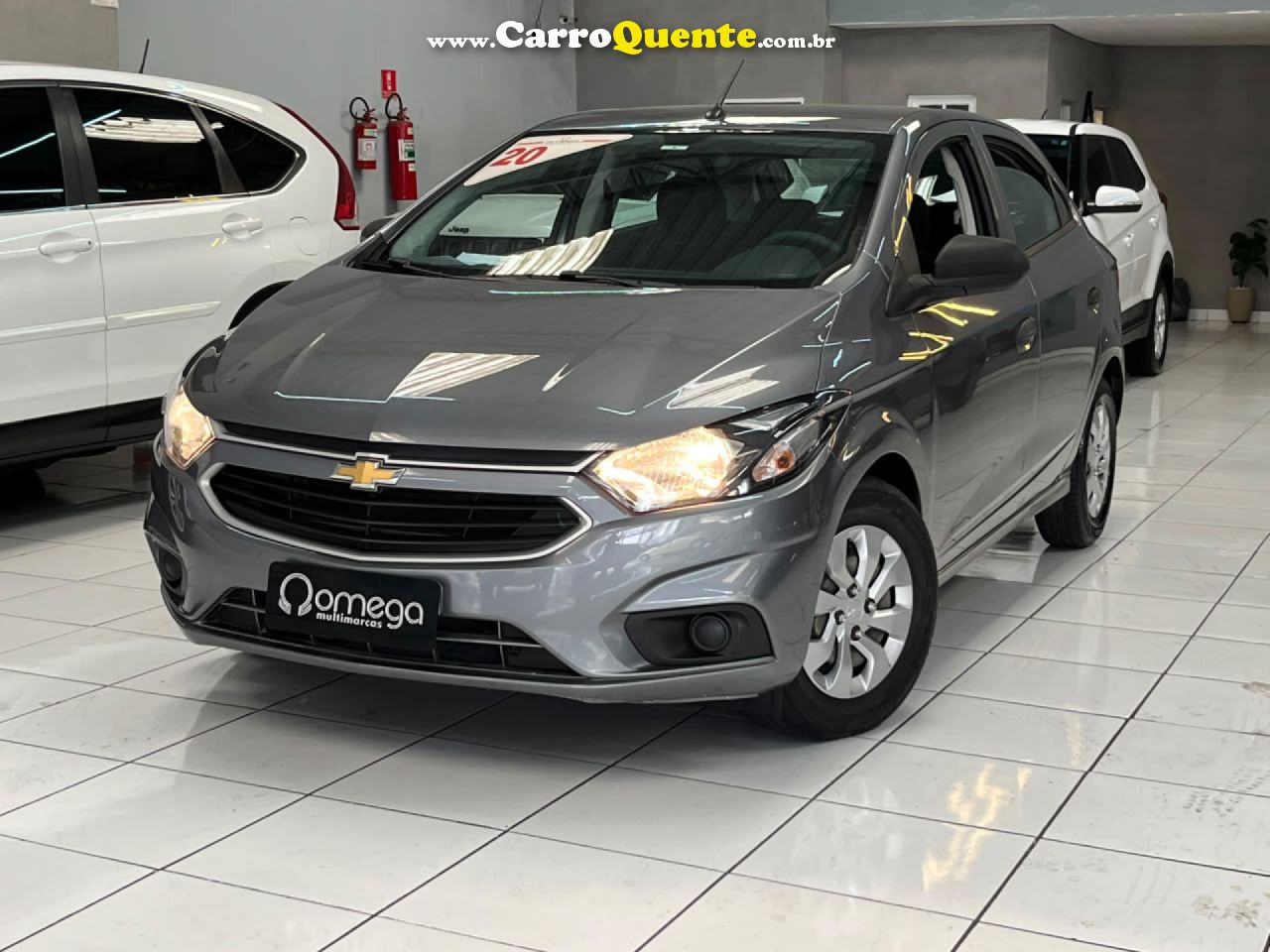 CHEVROLET   ONIX HATCH JOY 1.0 8V FLEX 5P MEC.   CINZA 2020 1.0 FLEX - Loja