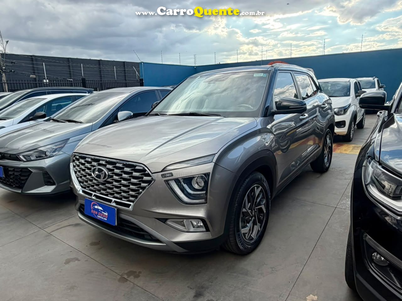 HYUNDAI   CRETA PLATINUM 1.0 TB 12V FLEX AUT.   PRATA 2022 1.0 FLEX - Loja