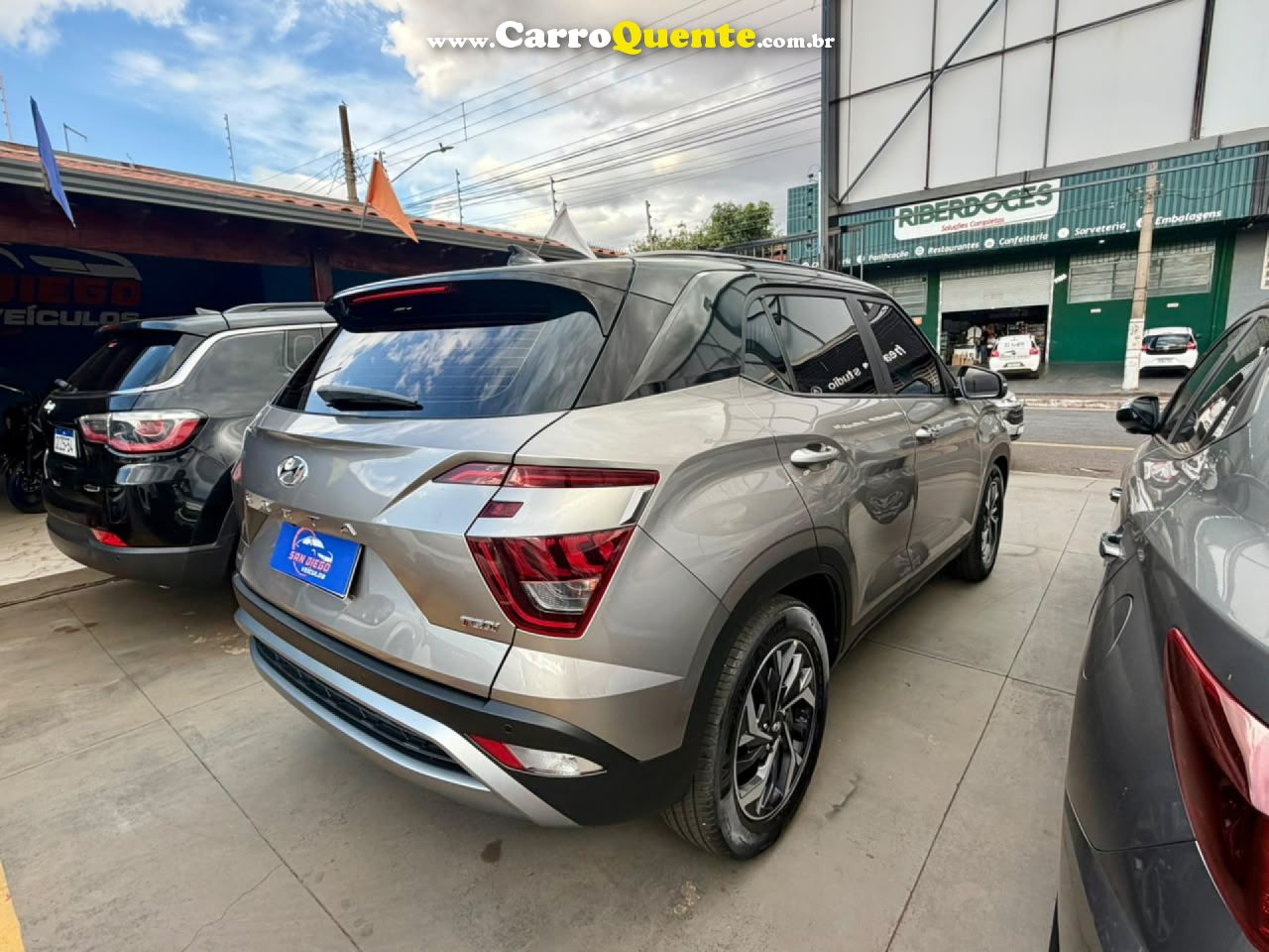 HYUNDAI   CRETA PLATINUM 1.0 TB 12V FLEX AUT.   PRATA 2022 1.0 FLEX - Loja