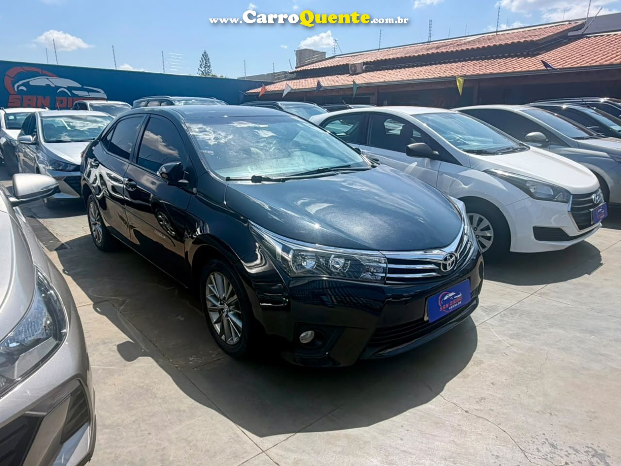 TOYOTA   COROLLA XEI 2.0 FLEX 16V AUT.   PRETO 2017 2.0 FLEX - Loja