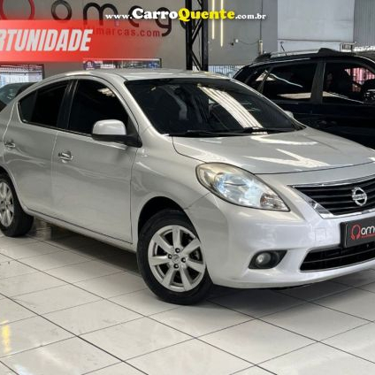 NISSAN   VERSA SL 1.6 16V FLEX FUEL 4P MEC.   PRATA 2013 1.6 FLEX