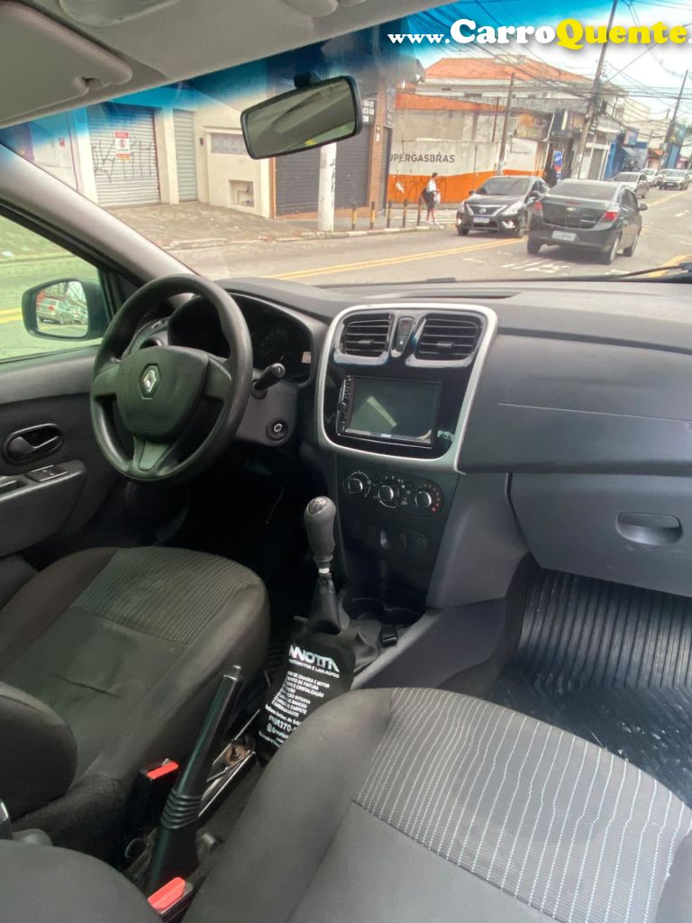 RENAULT   LOGAN AUTHENTIQUE FLEX 1.0 12V 4P   BRANCO 2019 1.0 FLEX - Loja