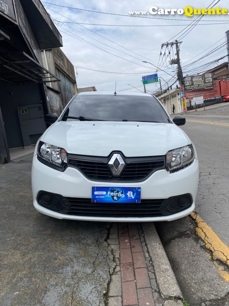 RENAULT   LOGAN AUTHENTIQUE FLEX 1.0 12V 4P   BRANCO 2019 1.0 FLEX - Loja