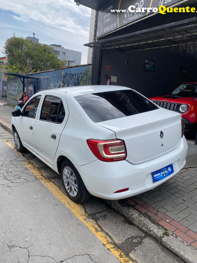 RENAULT   LOGAN AUTHENTIQUE FLEX 1.0 12V 4P   BRANCO 2019 1.0 FLEX - Loja