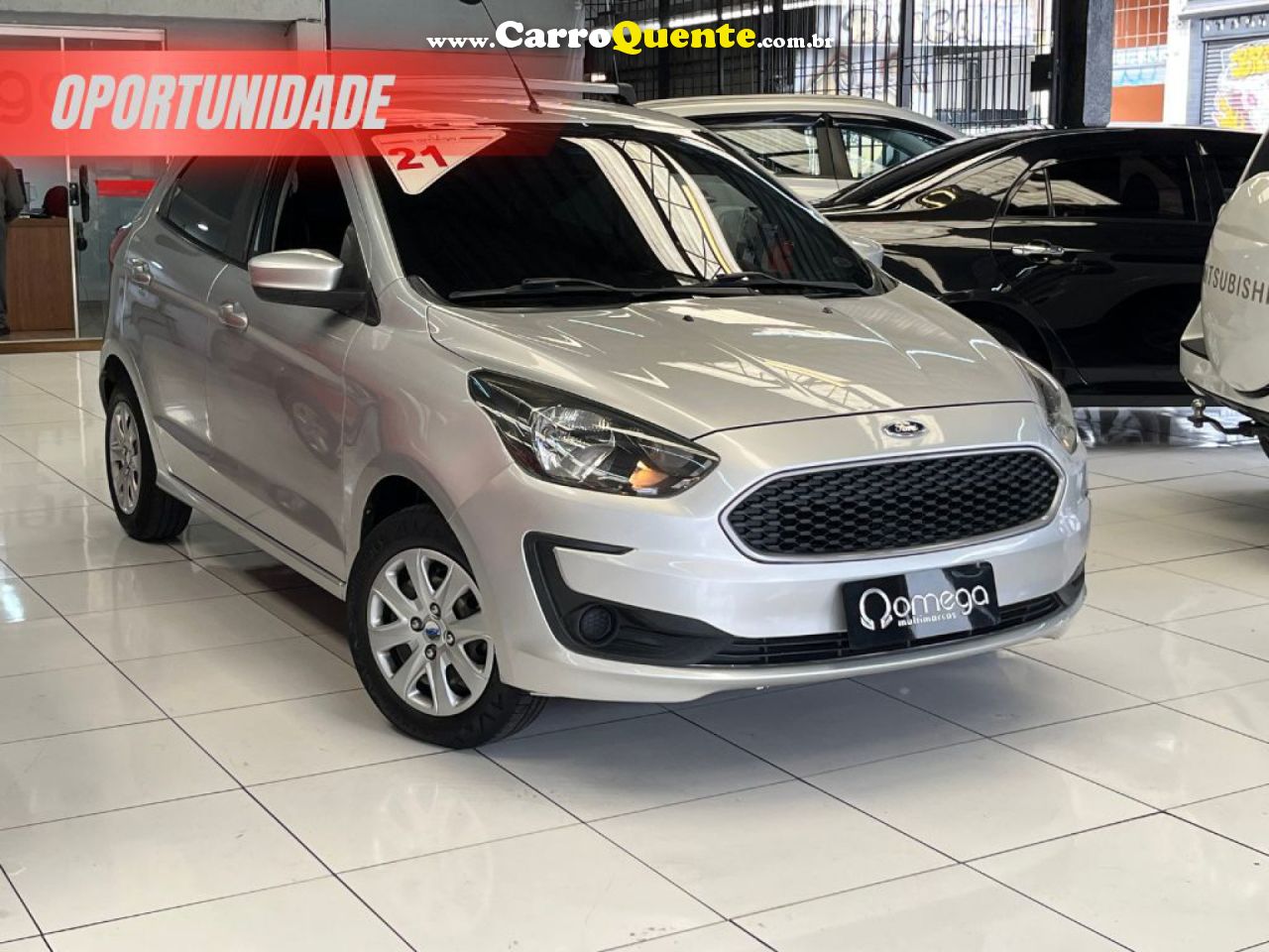 FORD   KA 1.0 SESE PLUS TIVCT FLEX 5P   PRATA 2021 1.0 FLEX - Loja