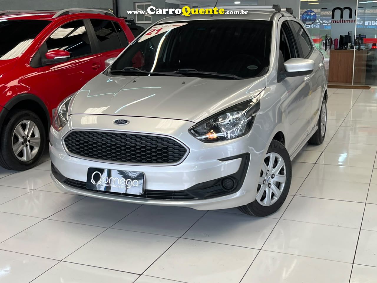 FORD   KA 1.0 SESE PLUS TIVCT FLEX 5P   PRATA 2021 1.0 FLEX - Loja