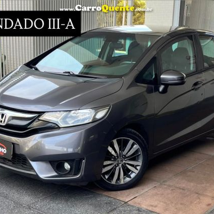 HONDA   FIT EX BLINDADO 3A 2015 AUTOMATICO FLEX BOM ESTADO   CINZA 2015 1.5 FLEX