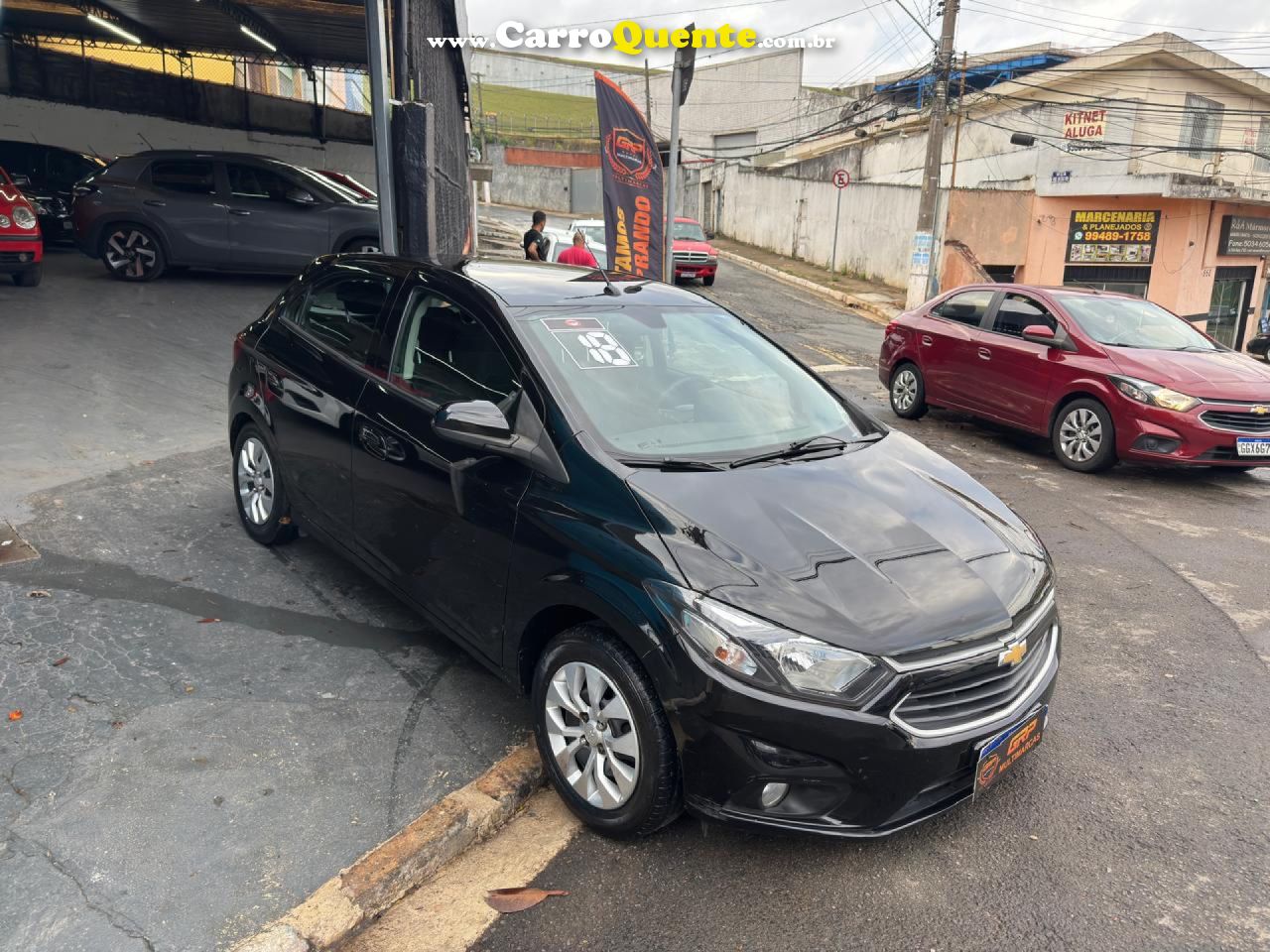 CHEVROLET   ONIX HATCH LT 1.4 8V FLEXPOWER 5P AUT.   PRETO 2018 1.4 FLEX - Loja