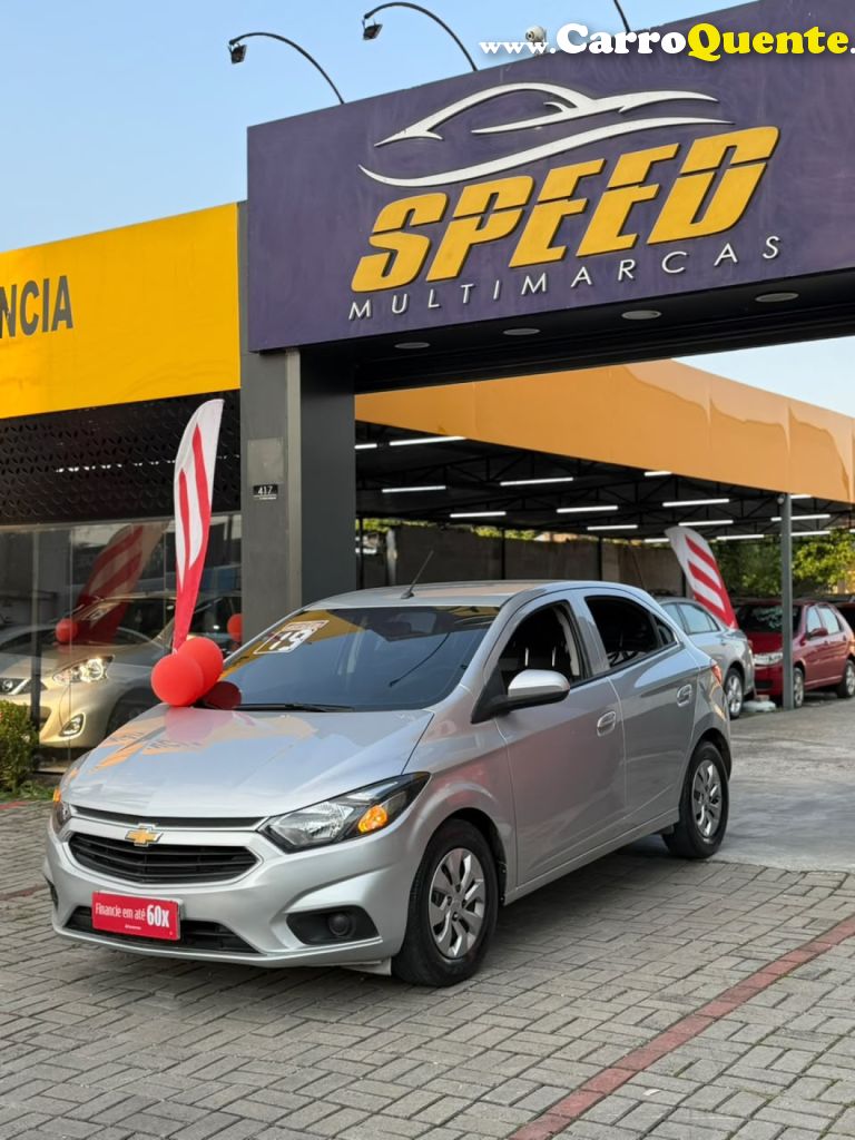CHEVROLET   ONIX HATCH LT 1.0 8V FLEXPOWER 5P MEC.   PRATA 2019 1.0 FLEX - Loja