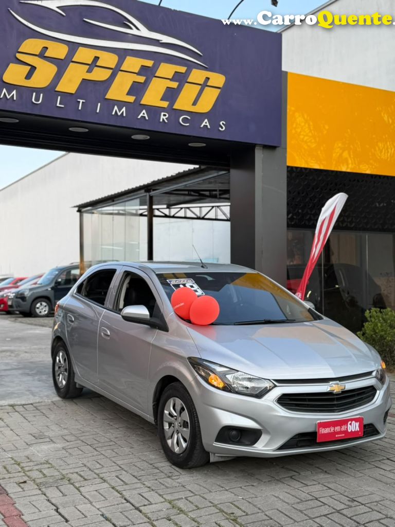 CHEVROLET   ONIX HATCH LT 1.0 8V FLEXPOWER 5P MEC.   PRATA 2019 1.0 FLEX - Loja
