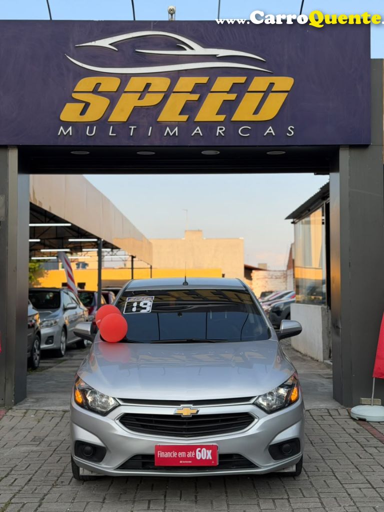 CHEVROLET   ONIX HATCH LT 1.0 8V FLEXPOWER 5P MEC.   PRATA 2019 1.0 FLEX - Loja