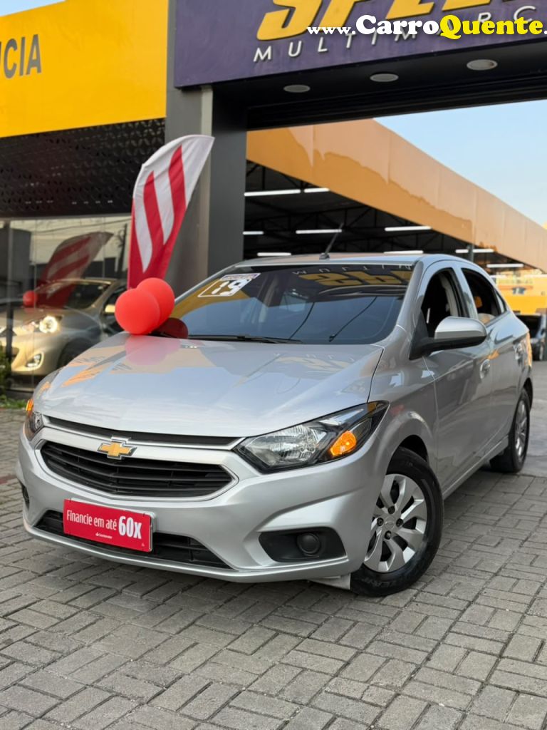 CHEVROLET   ONIX HATCH LT 1.0 8V FLEXPOWER 5P MEC.   PRATA 2019 1.0 FLEX - Loja