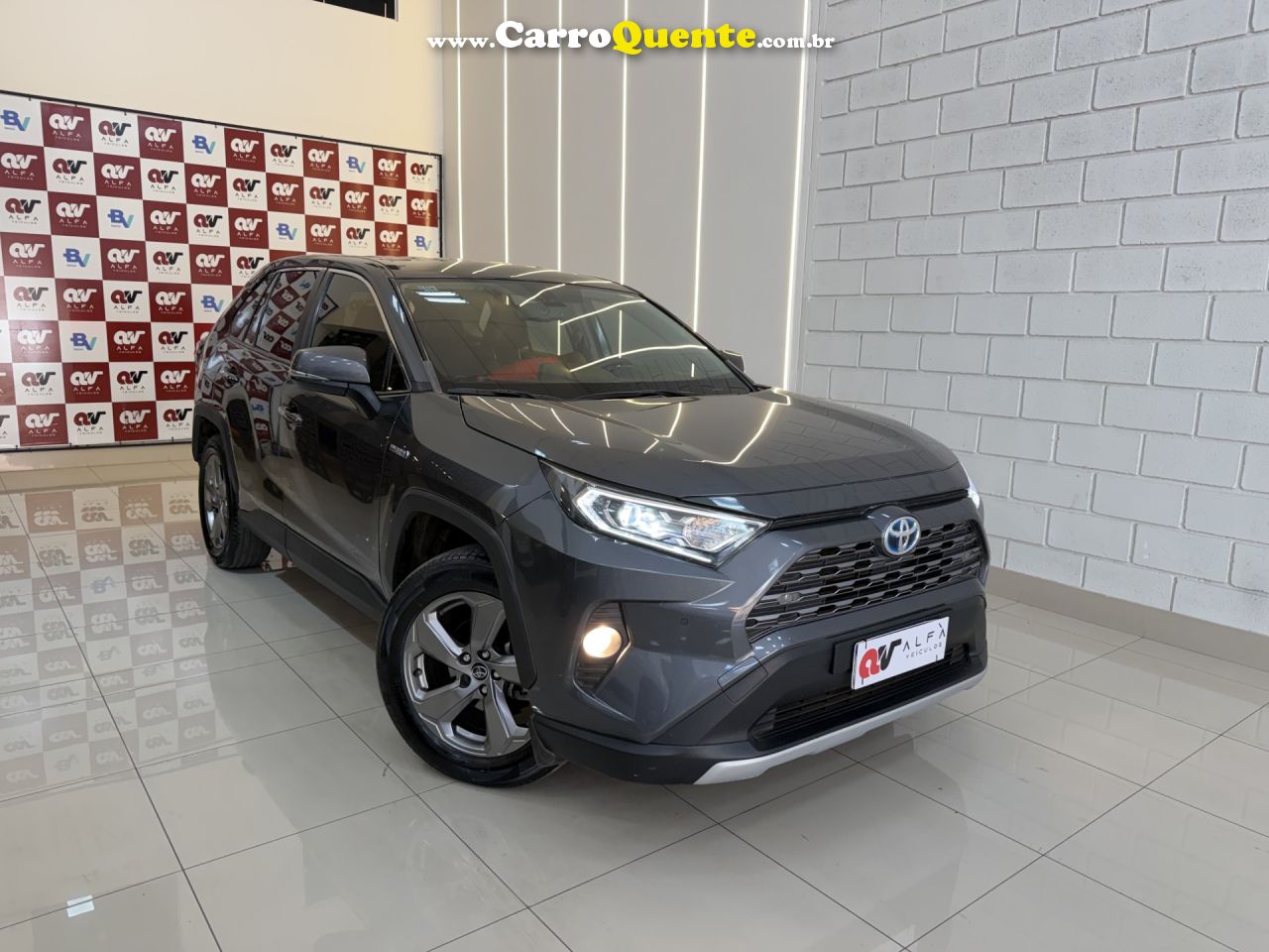 TOYOTA   RAV4 2.5 S 4X4 HYBRID AUT.   CINZA 2019 2.5 GASOLINA - Loja