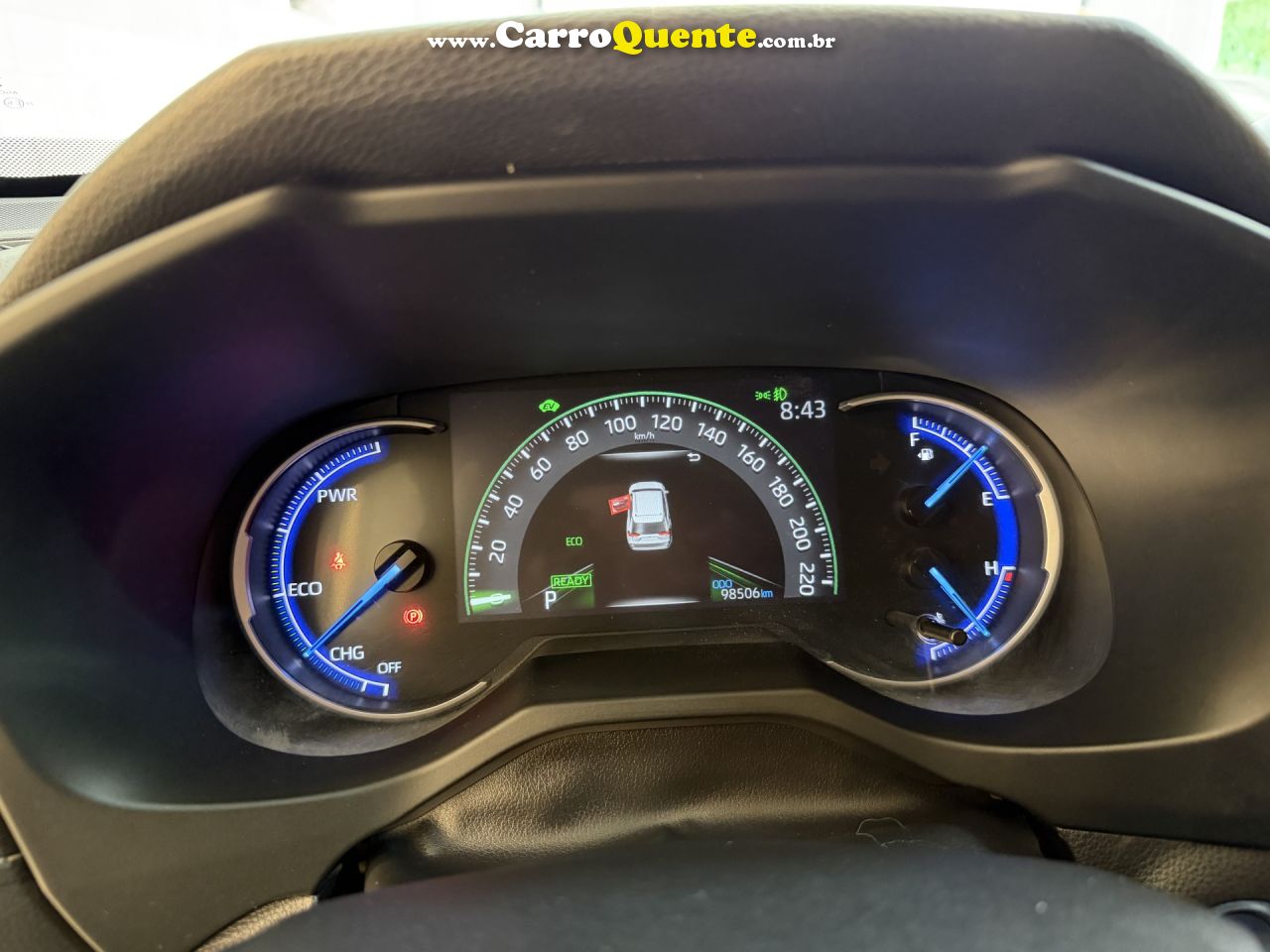 TOYOTA   RAV4 2.5 S 4X4 HYBRID AUT.   CINZA 2019 2.5 GASOLINA - Loja