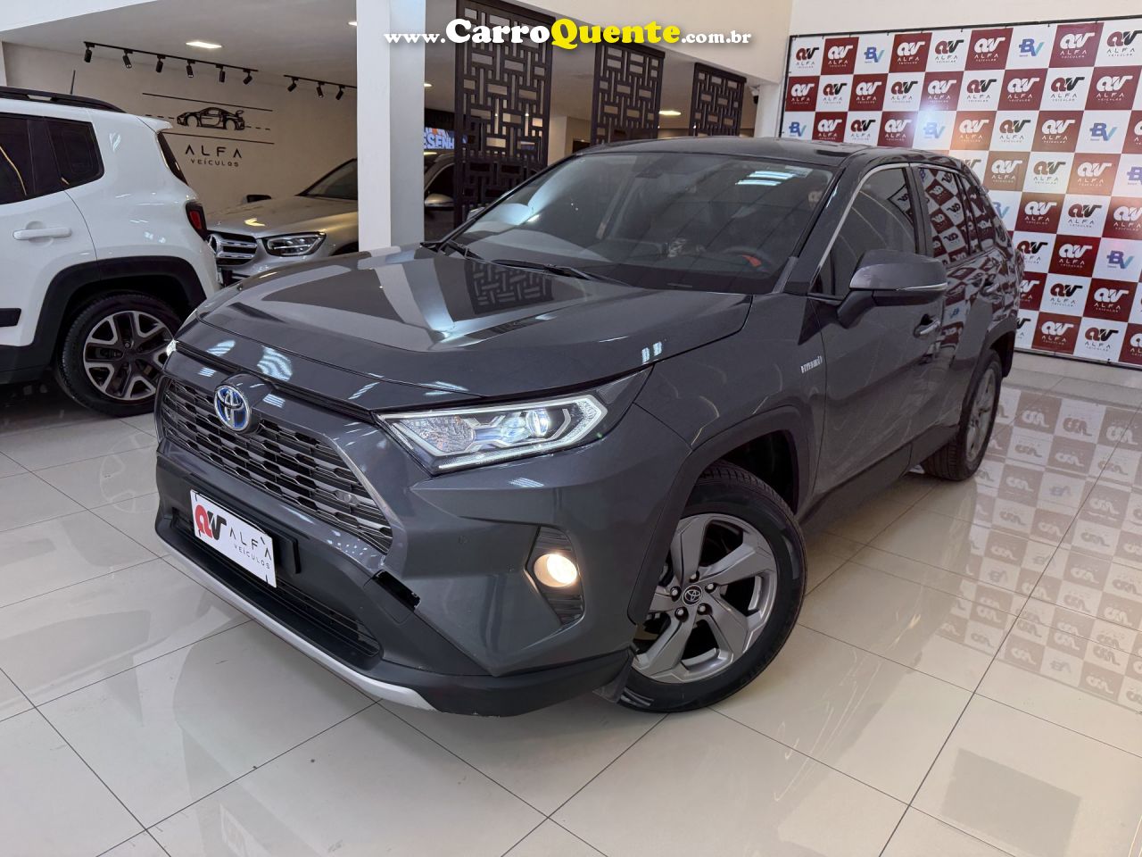TOYOTA   RAV4 2.5 S 4X4 HYBRID AUT.   CINZA 2019 2.5 GASOLINA - Loja