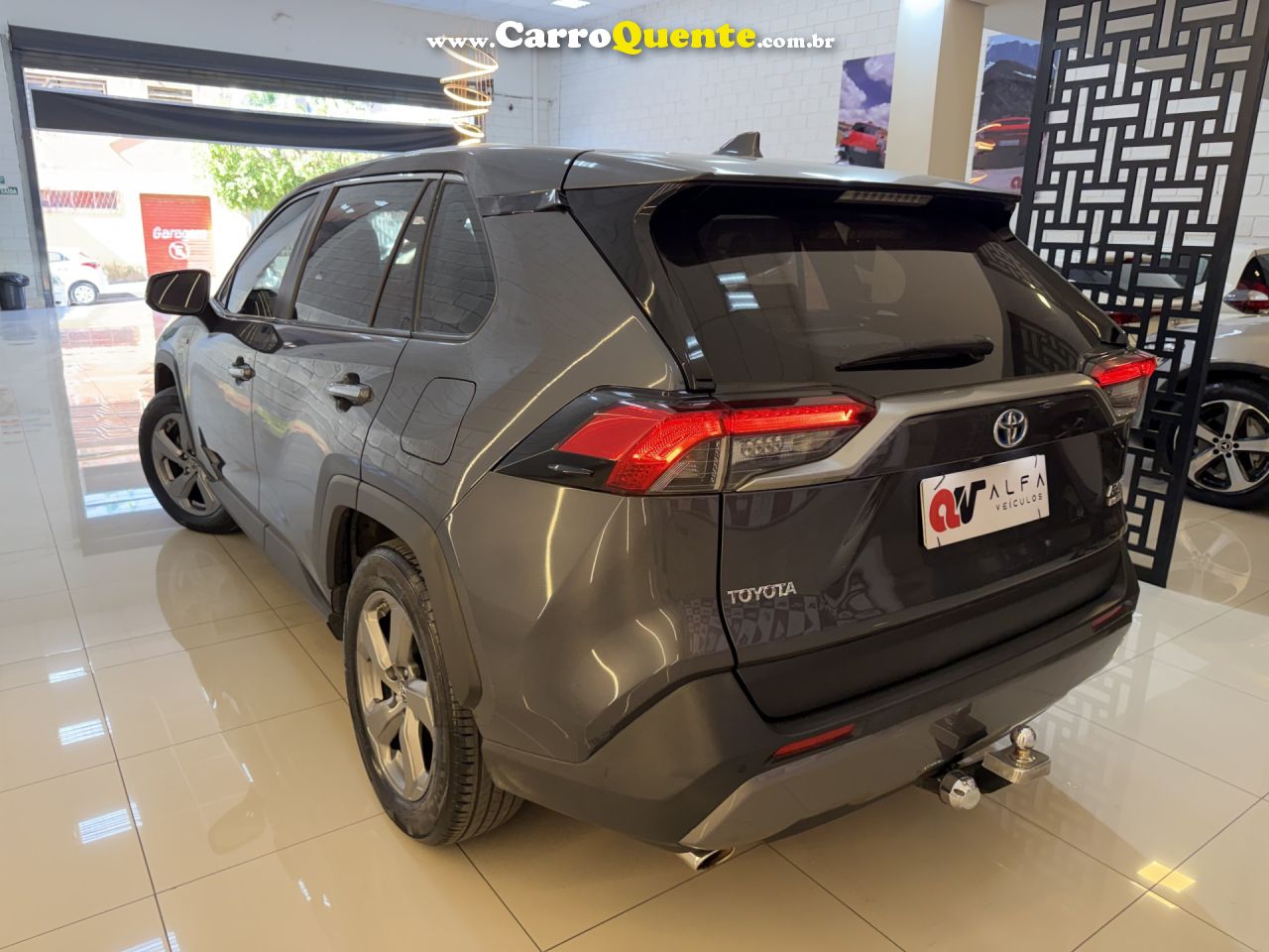 TOYOTA   RAV4 2.5 S 4X4 HYBRID AUT.   CINZA 2019 2.5 GASOLINA - Loja
