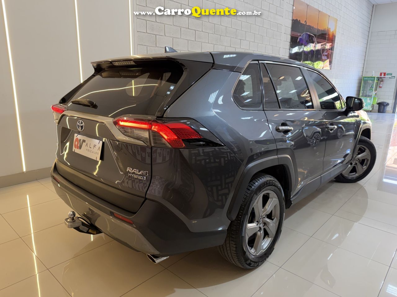 TOYOTA   RAV4 2.5 S 4X4 HYBRID AUT.   CINZA 2019 2.5 GASOLINA - Loja