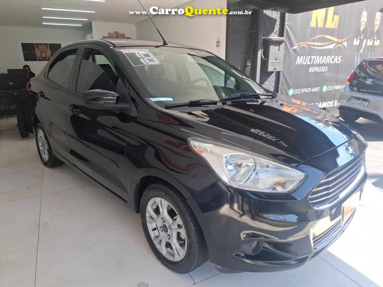 FORD   KA+ SEDAN 1.0 SEL TICVT FLEX 4P   PRETO 2018 1.0 FLEX - Loja