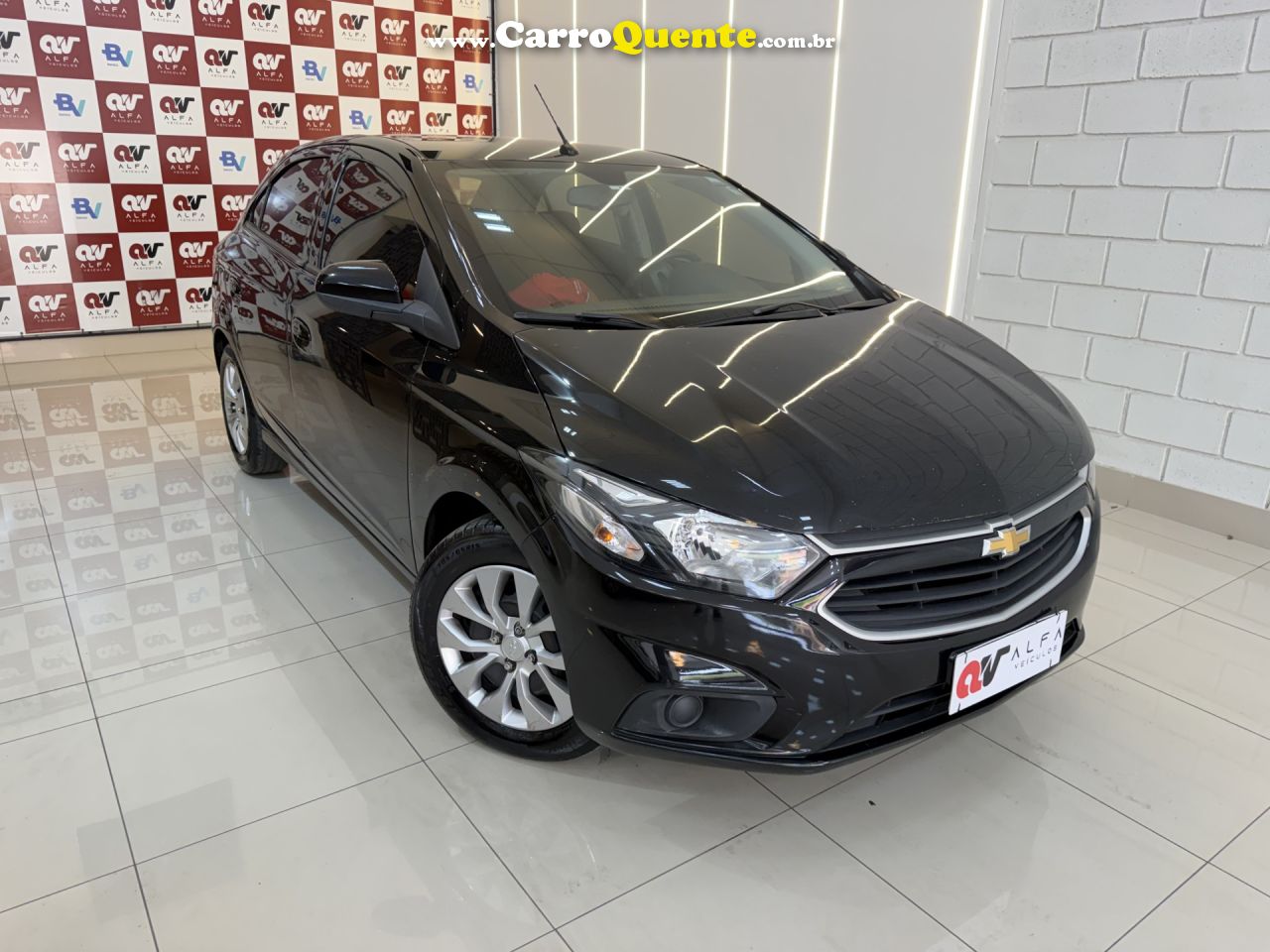 CHEVROLET   ONIX HATCH LT 1.4 8V FLEXPOWER 5P MEC.   PRETO 2018 1.4 FLEX - Loja