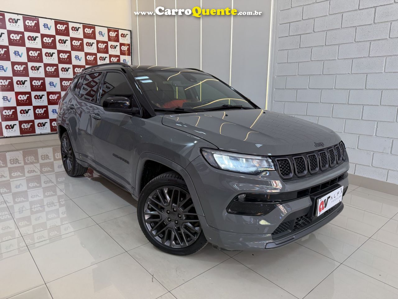 JEEP   COMPASS S T270 1.3 TB 4X2 FLEX AUT.   CINZA 2022 1.3 FLEX - Loja
