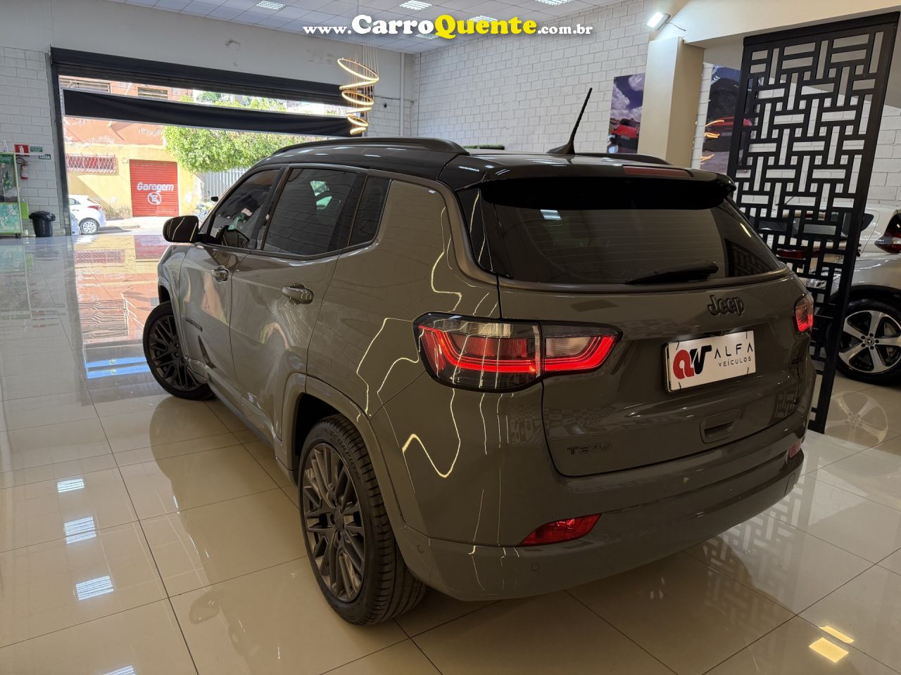 JEEP   COMPASS S T270 1.3 TB 4X2 FLEX AUT.   CINZA 2022 1.3 FLEX - Loja