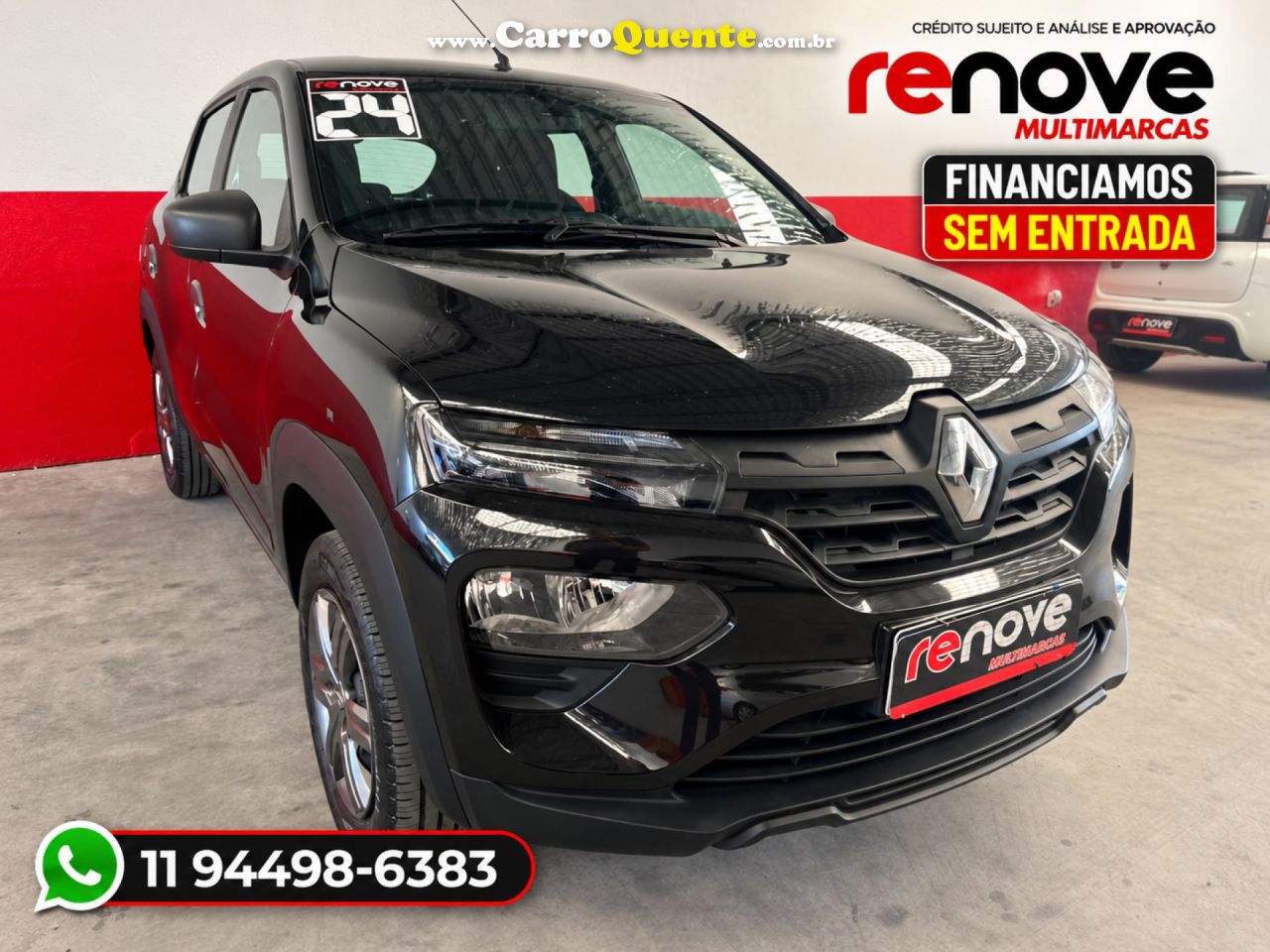 RENAULT   KWID ZEN 1.0 FLEX 12V 5P MEC.   PRETO 2024 1.0 FLEX - Loja