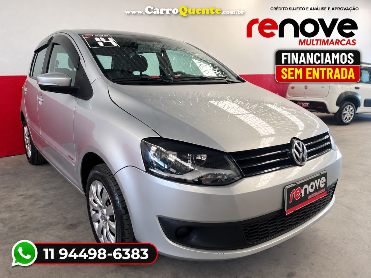 VOLKSWAGEN   FOX 1.6 MI TOTAL FLEX 8V 5P   PRATA 2014 1.6 FLEX - Loja