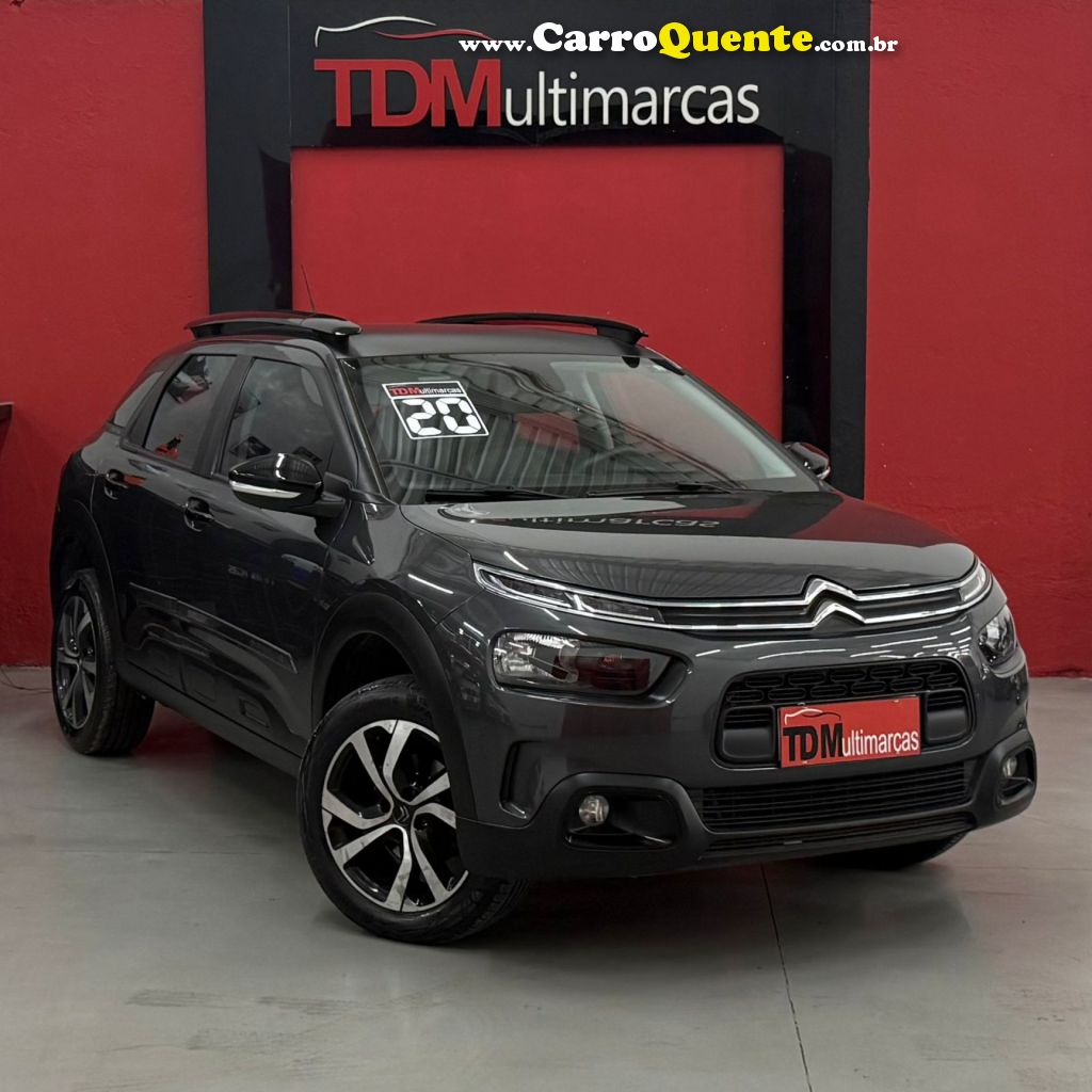 CITROËN   C4 CACTUS FEEL PACK 1.6 16V FLEX AUT.   CINZA 2020 1.6 FLEX - Loja