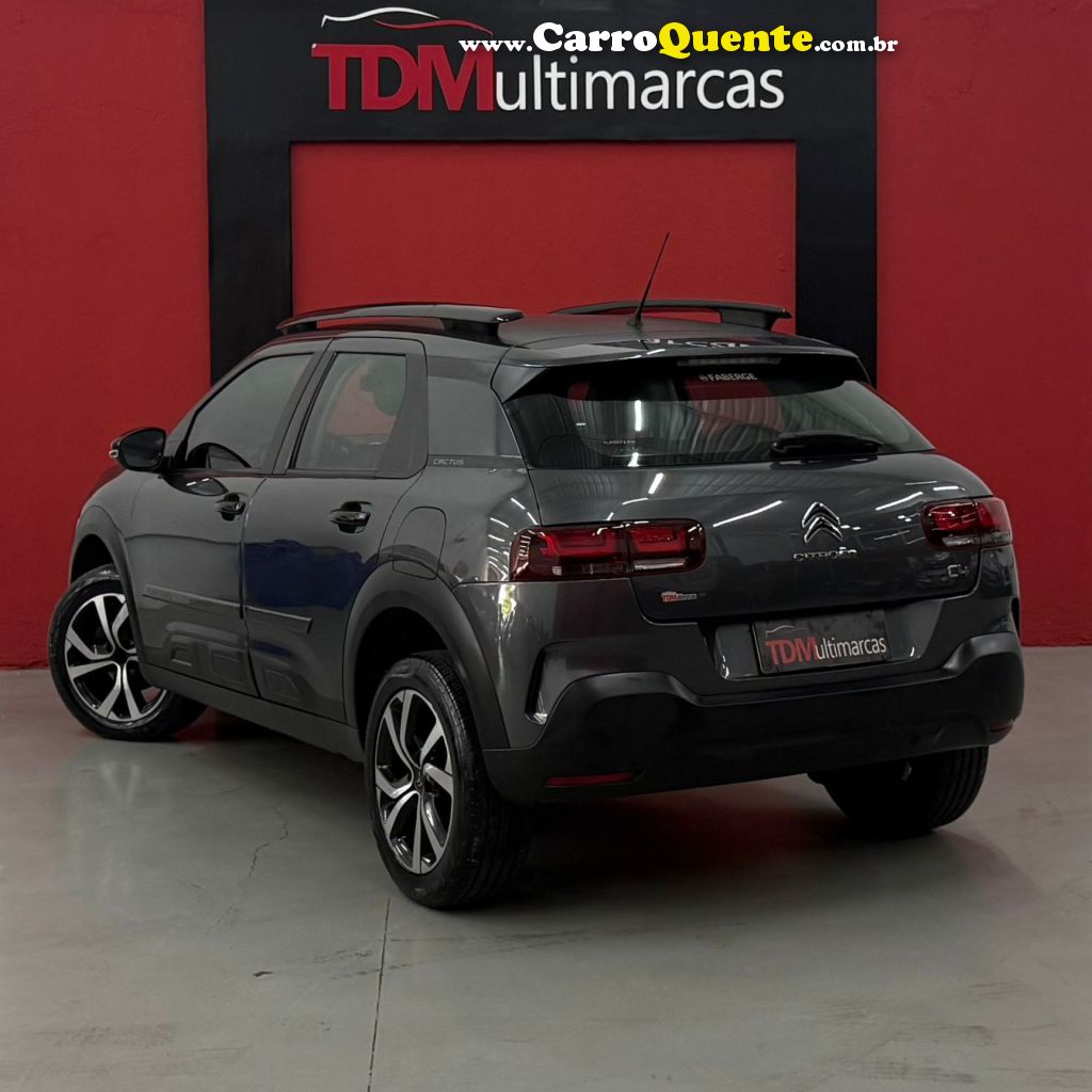 CITROËN   C4 CACTUS FEEL PACK 1.6 16V FLEX AUT.   CINZA 2020 1.6 FLEX - Loja