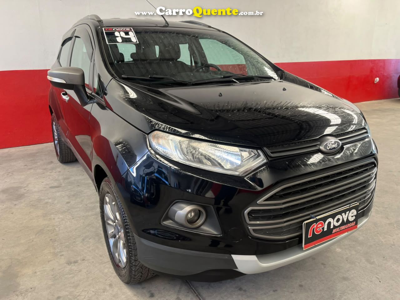 FORD   ECOSPORT FREESTYLE 1.6 16V FLEX 5P   PRETO 2014 1.6 FLEX - Loja