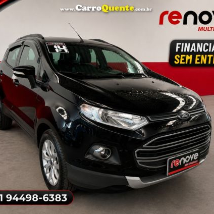 FORD   ECOSPORT FREESTYLE 1.6 16V FLEX 5P   PRETO 2014 1.6 FLEX