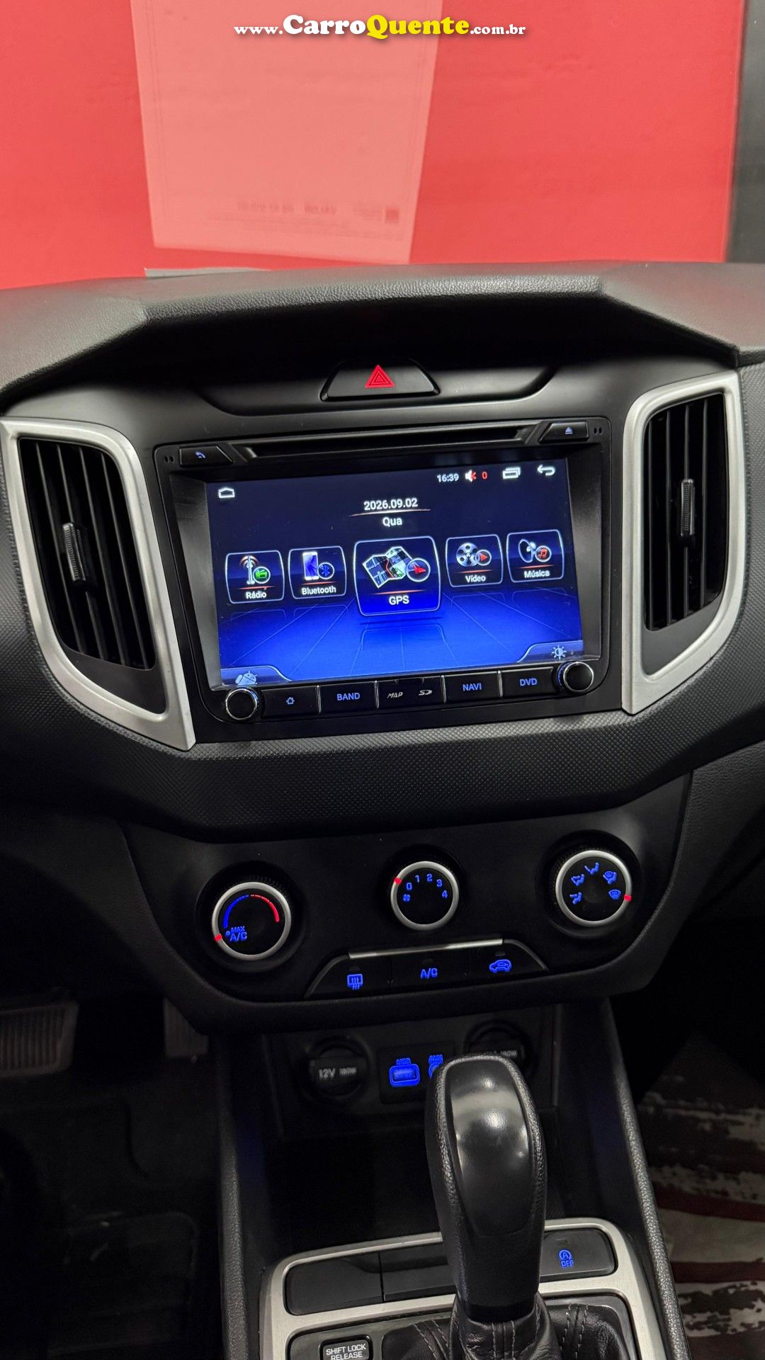 HYUNDAI   CRETA ATTITUDE 1.6 16V FLEX AUT.   PRETO 2019 1.6 FLEX - Loja