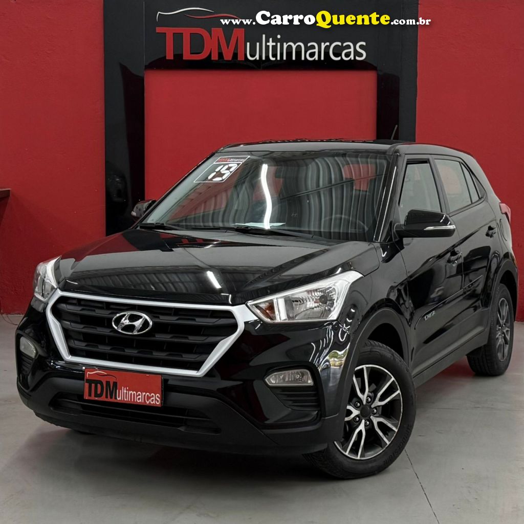 HYUNDAI   CRETA ATTITUDE 1.6 16V FLEX AUT.   PRETO 2019 1.6 FLEX - Loja