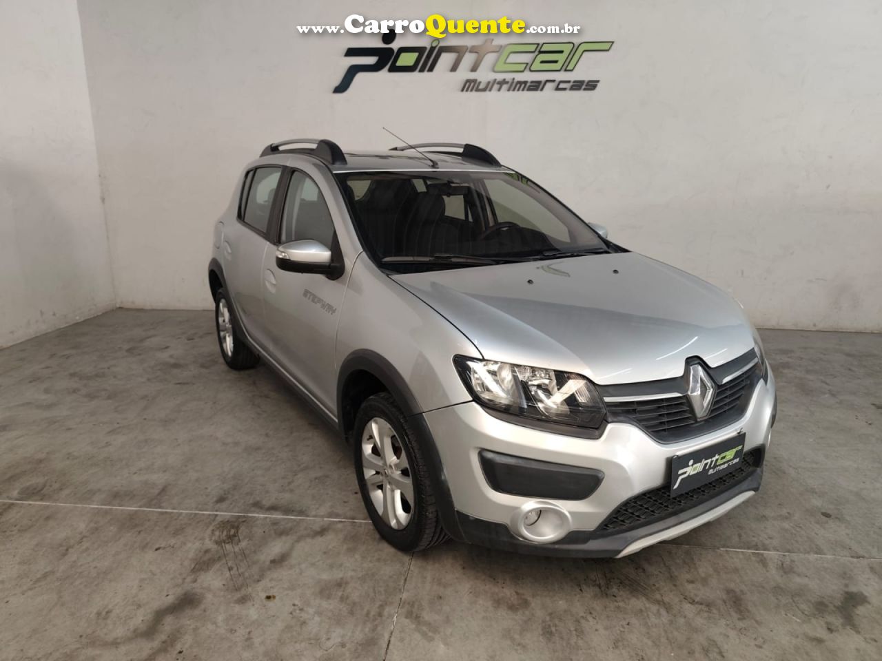 RENAULT   SANDERO STEPWAY HI-POWER 1.6 8V 5P   PRATA 2015 1.6 GASOLINA - Loja