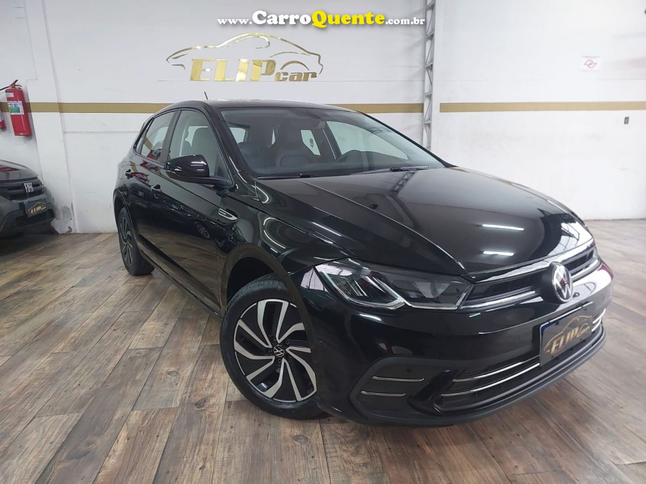 VOLKSWAGEN   POLO HIGHLINE TSI 1.0 FLEX 12V AUT.   PRETO 2023 1.0 FLEX - Loja