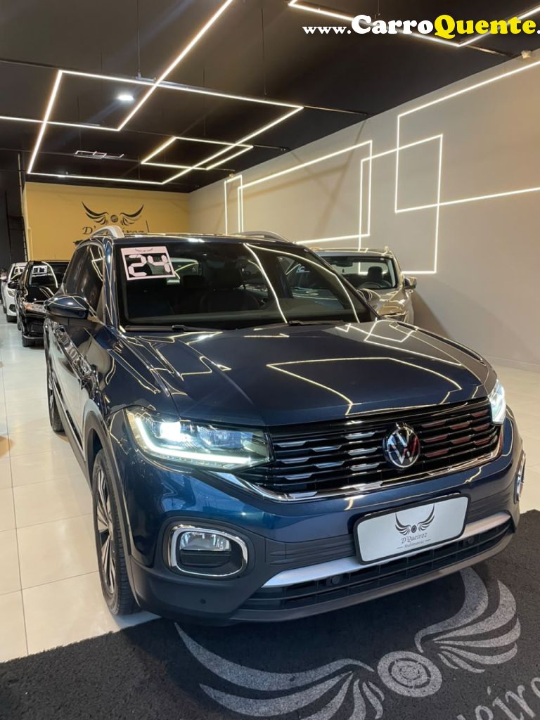 VOLKSWAGEN   T-CROSS HIGHLINE 1.4 TSI FLEX 16V 5P AUT   AZUL 2024 1.4 FLEX - Loja