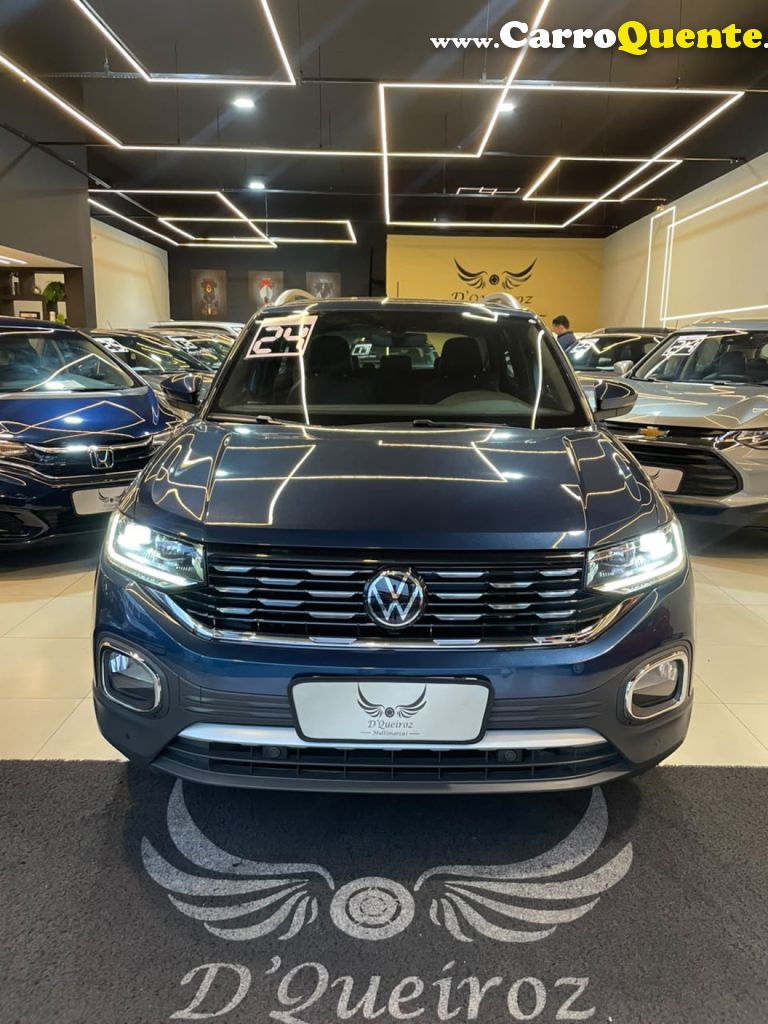 VOLKSWAGEN   T-CROSS HIGHLINE 1.4 TSI FLEX 16V 5P AUT   AZUL 2024 1.4 FLEX - Loja
