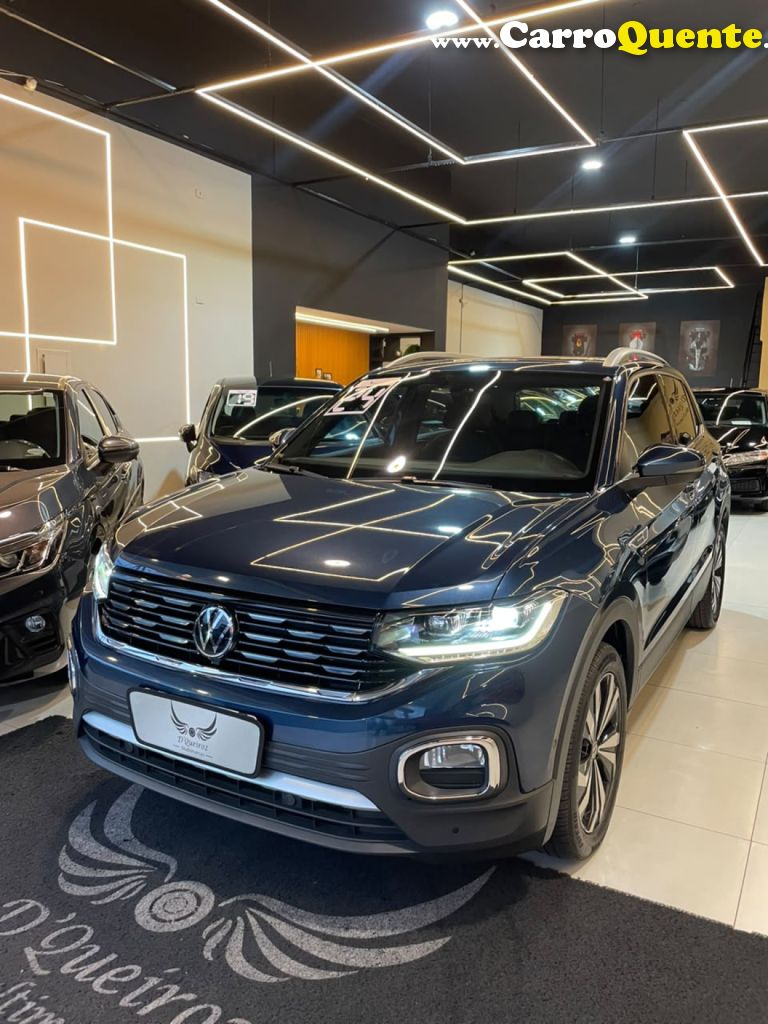 VOLKSWAGEN   T-CROSS HIGHLINE 1.4 TSI FLEX 16V 5P AUT   AZUL 2024 1.4 FLEX - Loja