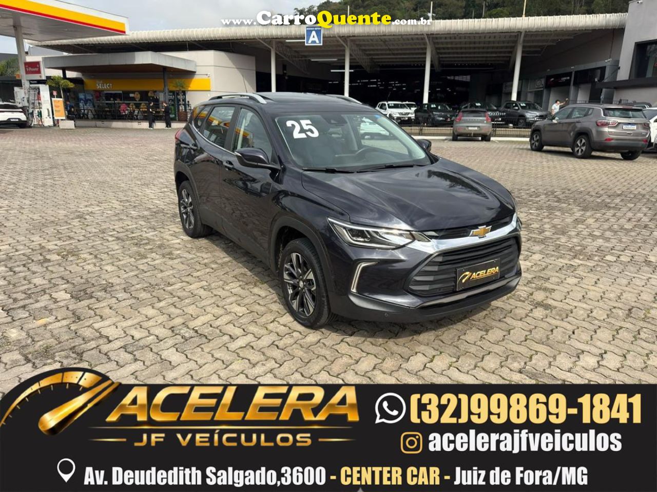 CHEVROLET   TRACKER PREMIER 1.2 TURBO 12V FLEX AUT.   CINZA 2025 1.2 FLEX - Loja