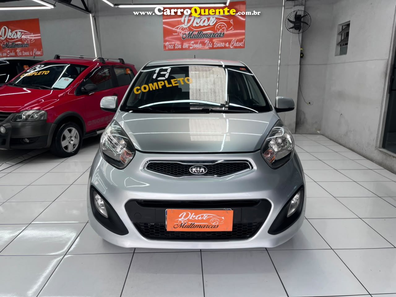 KIA   KIA PICANTO EX41.0MTFF   PRATA 2013 1.0 FLEX - Loja