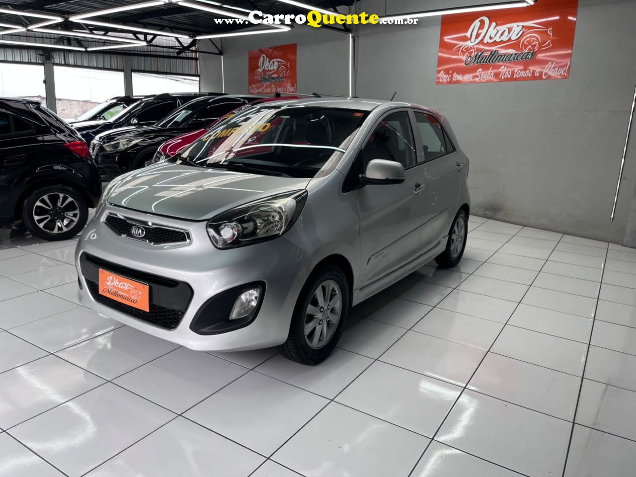 KIA   KIA PICANTO EX41.0MTFF   PRATA 2013 1.0 FLEX - Loja