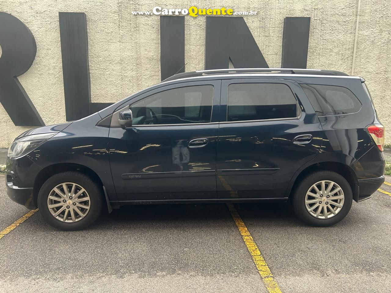 CHEVROLET   SPIN LT 1.8 8V ECONO.FLEX 5P AUT.   AZUL 2016 1.8 FLEX - Loja