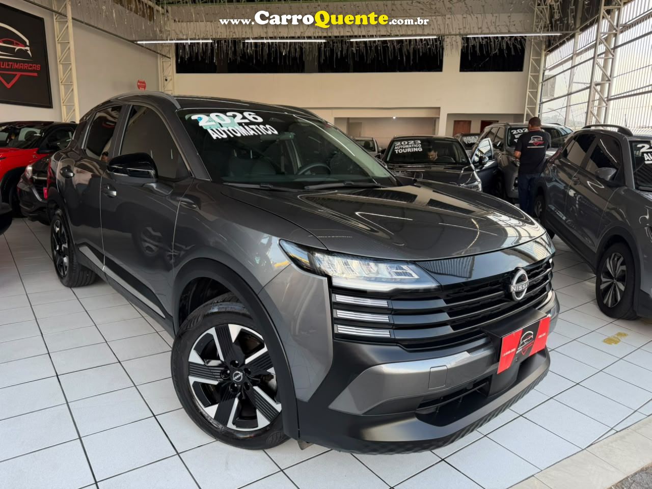 NISSAN   KICKS EXCLUSIVE 1.6 16V FLEX AUT.   CINZA 2026 1.6 FLEX - Loja