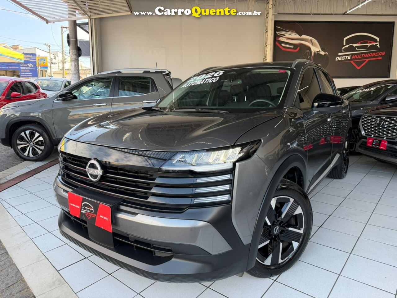 NISSAN   KICKS EXCLUSIVE 1.6 16V FLEX AUT.   CINZA 2026 1.6 FLEX - Loja