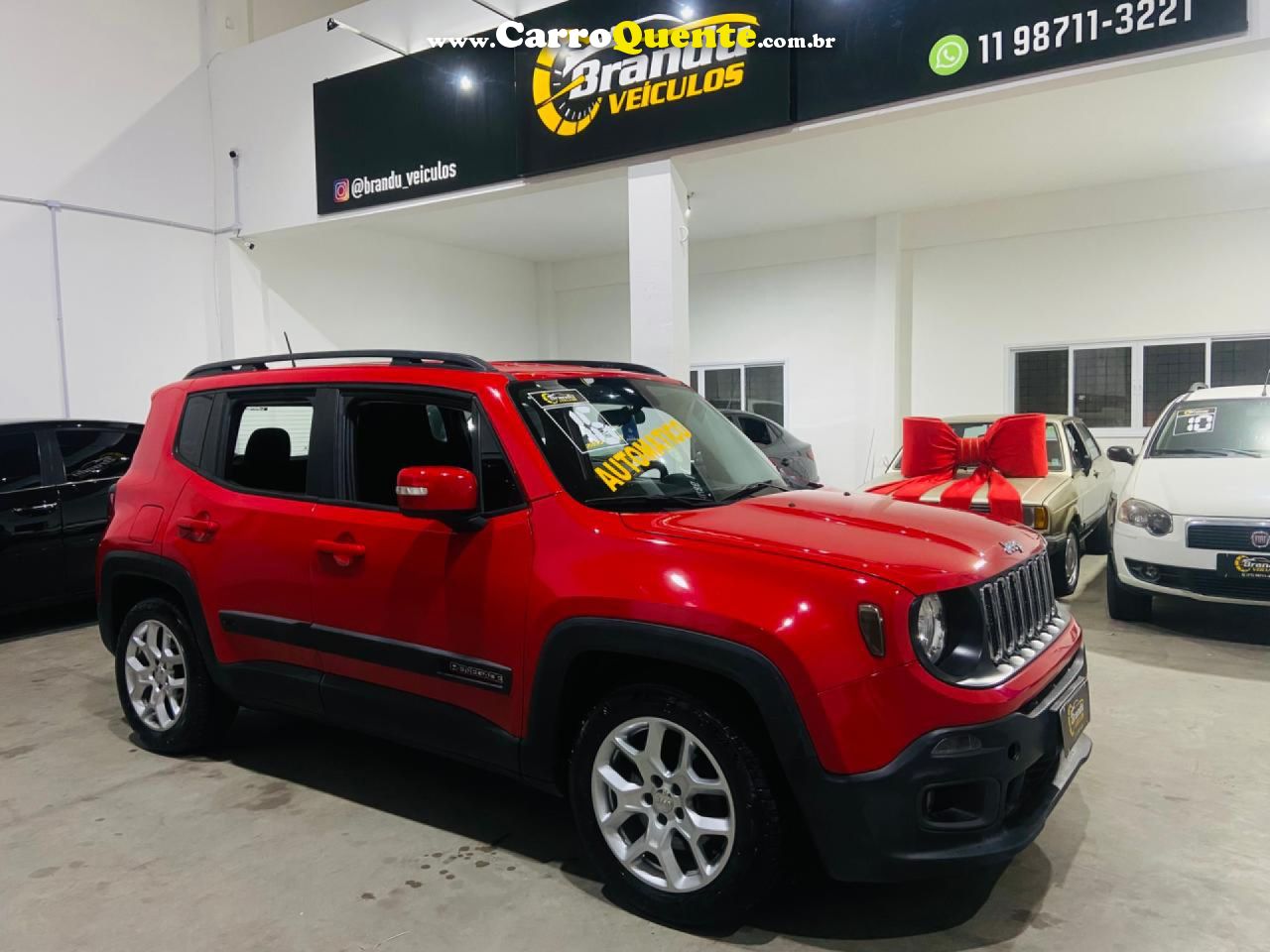 JEEP   RENEGADE LONGITUDE 1.8 4X2 FLEX 16V AUT.   BRANCO 2016 1.8 FLEX - Loja