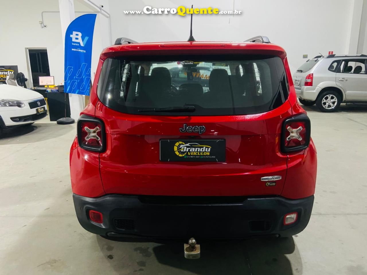JEEP   RENEGADE LONGITUDE 1.8 4X2 FLEX 16V AUT.   BRANCO 2016 1.8 FLEX - Loja