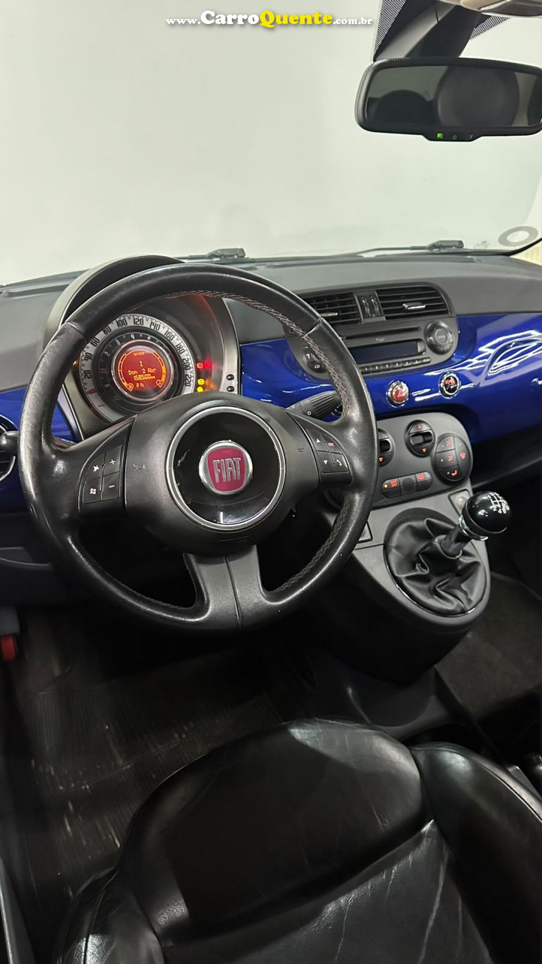 FIAT   500 LOUNGE 1.4 16V 100CV  MEC.   AZUL 2010 1.4 GASOLINA - Loja