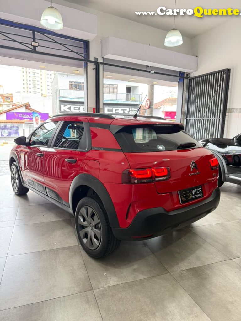 CITROËN   C4 CACTUS LIVE 1.6 16V FLEX AUT.   VERMELHO 2021 1.6 FLEX - Loja