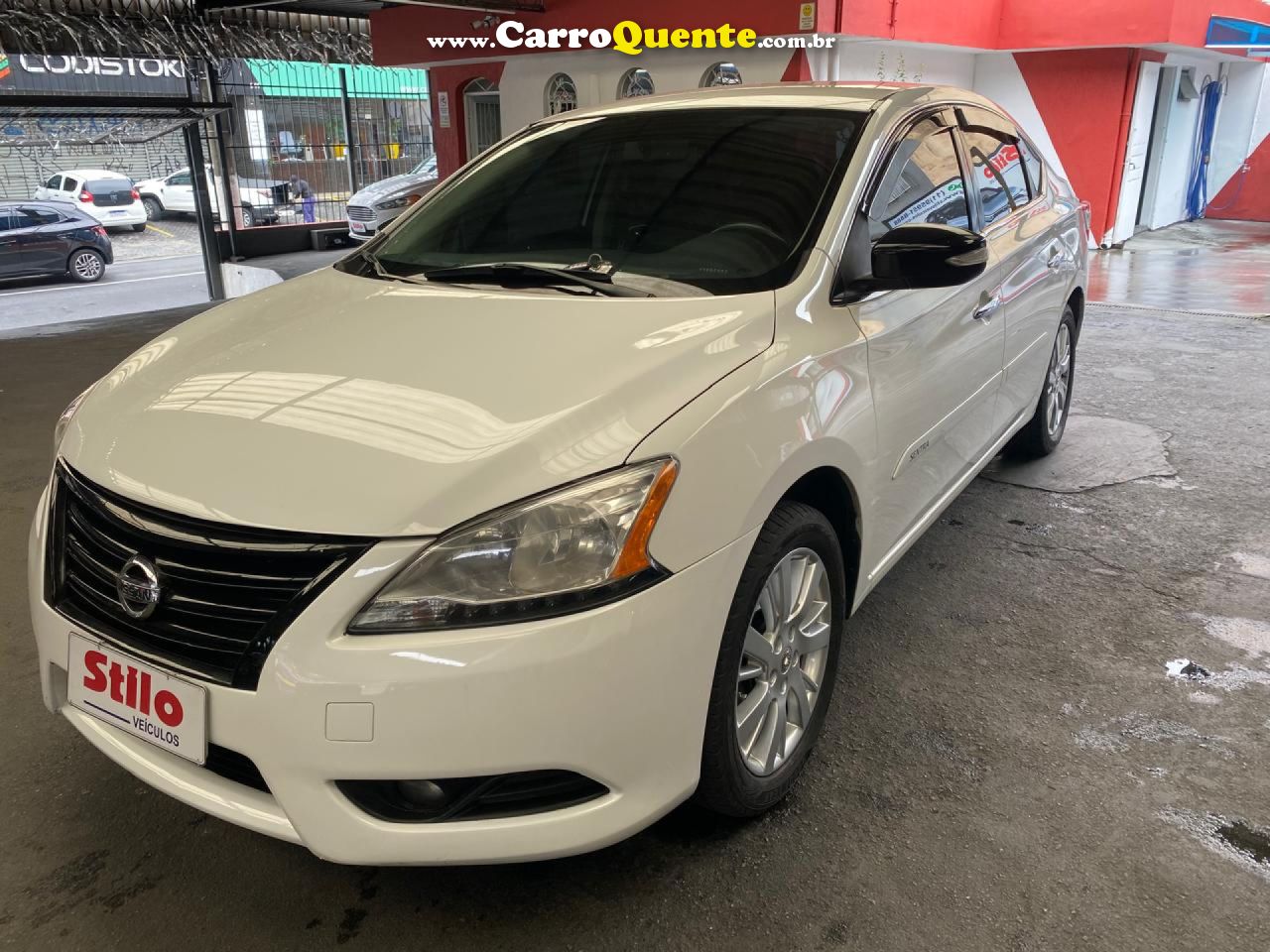 NISSAN   SENTRA SL 2.0 2.0 FLEX FUEL 16V AUT.   BRANCO 2015 2.0 FLEX - Loja
