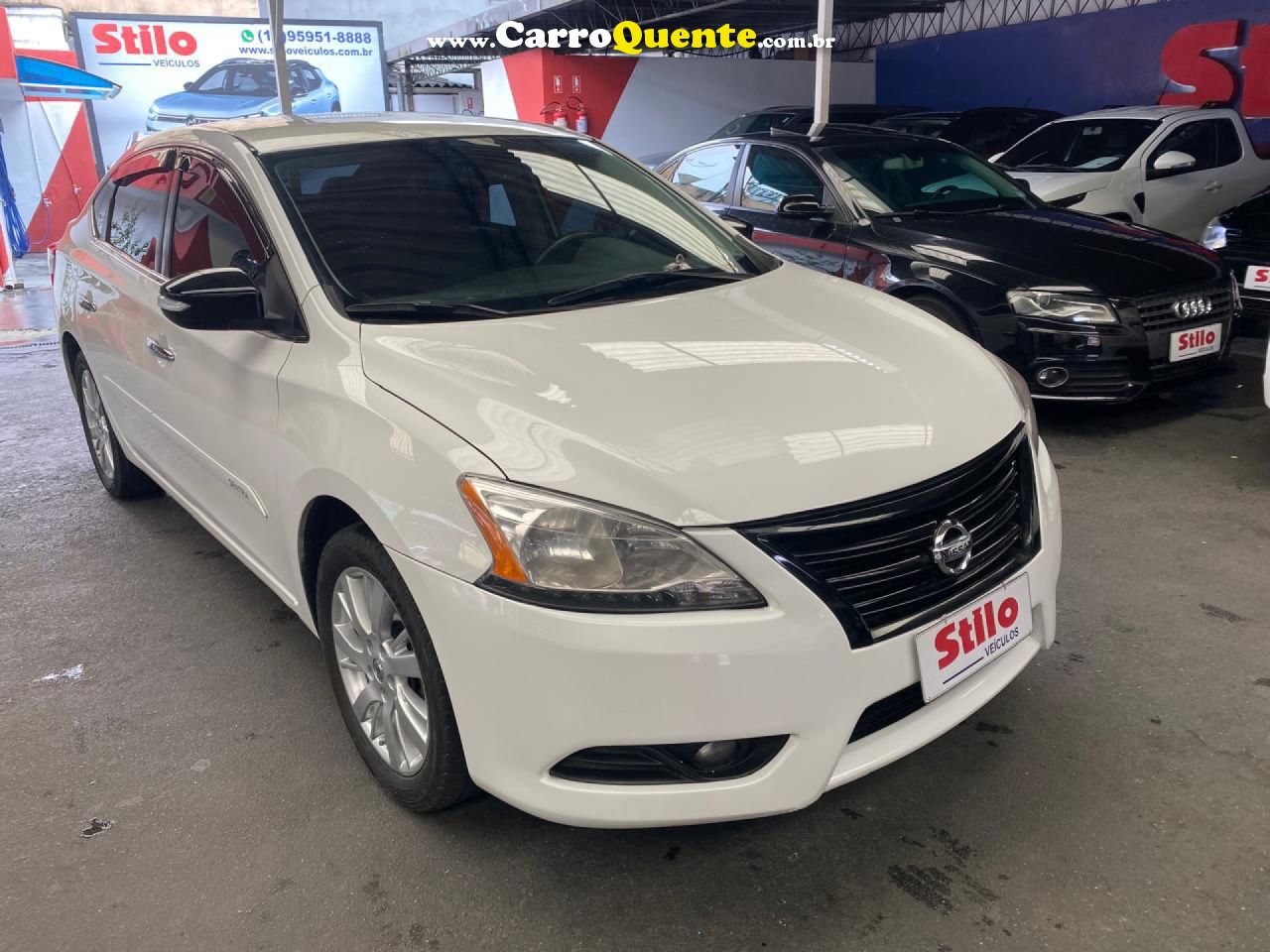 NISSAN   SENTRA SL 2.0 2.0 FLEX FUEL 16V AUT.   BRANCO 2015 2.0 FLEX - Loja